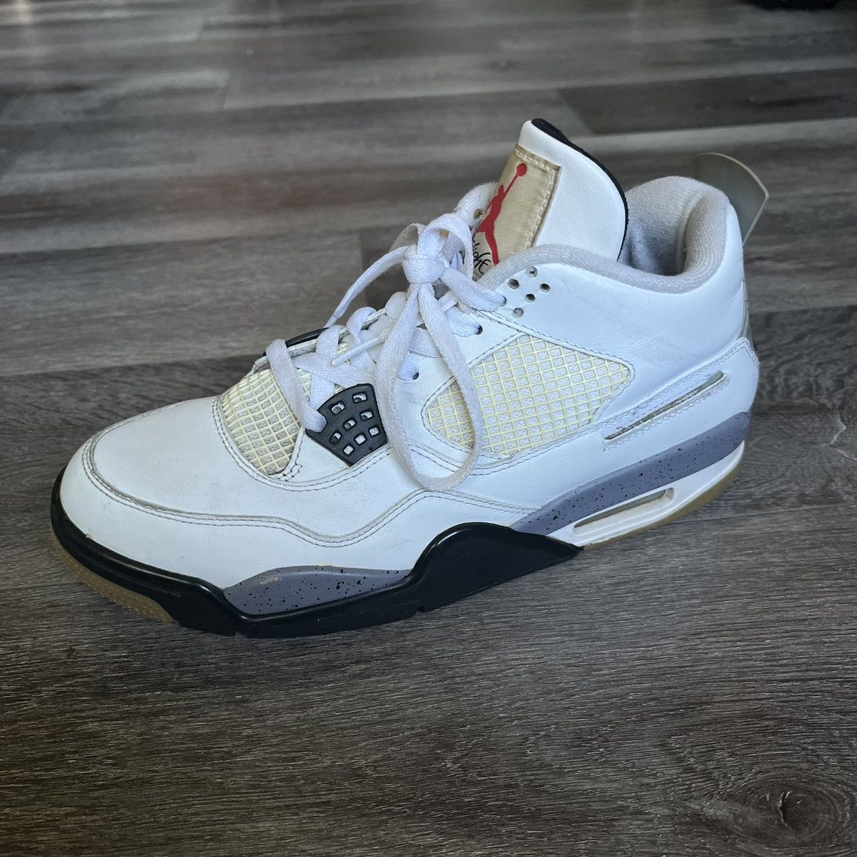 Jordan Brand × Vintage Vintage Air Jordan 4 Retro White Cement 2012 308497-103 8.5 Size US 8.5 / EU 41-42 - 10 Thumbnail