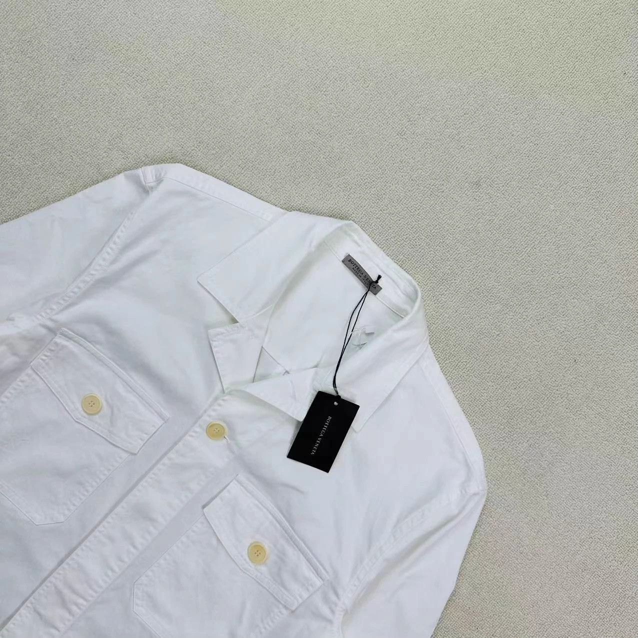 Bottega Veneta BOTTEGA VENETA White Lapel Jacket 50 New Size XL / US 12-14 / IT 48-50 - 3 Thumbnail