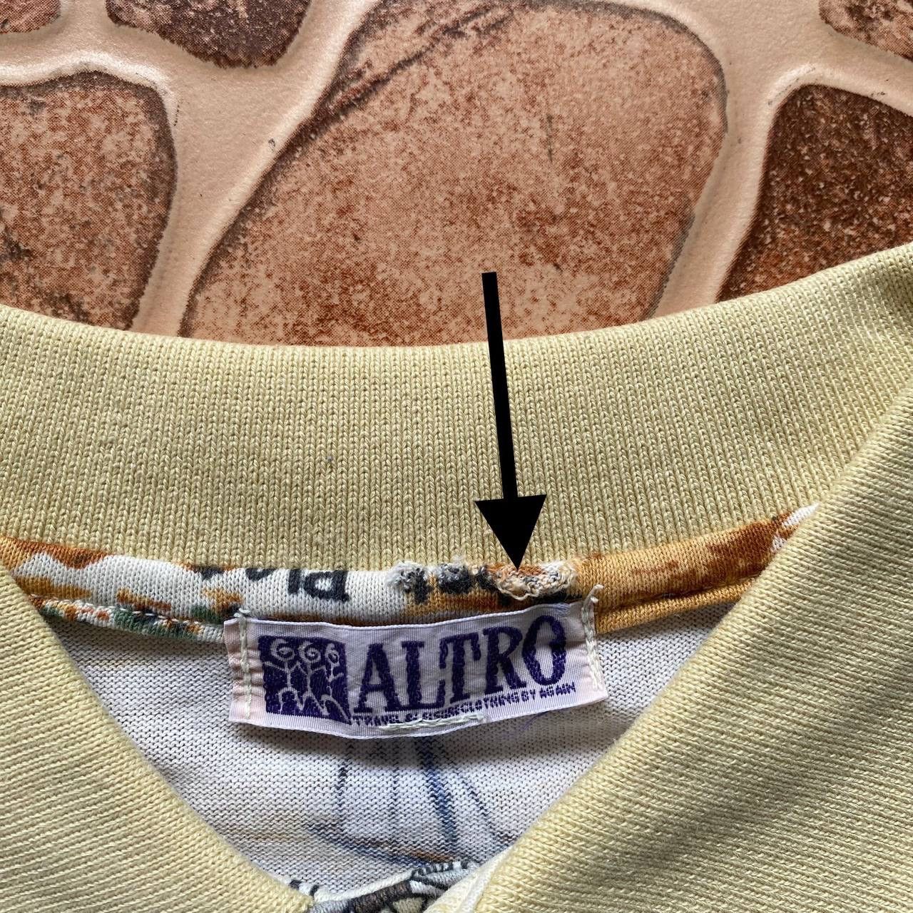 Vintage Vintage 70s Fullprint Polo Tee By Altro Size US S / EU 44-46 / 1 - 5 Thumbnail