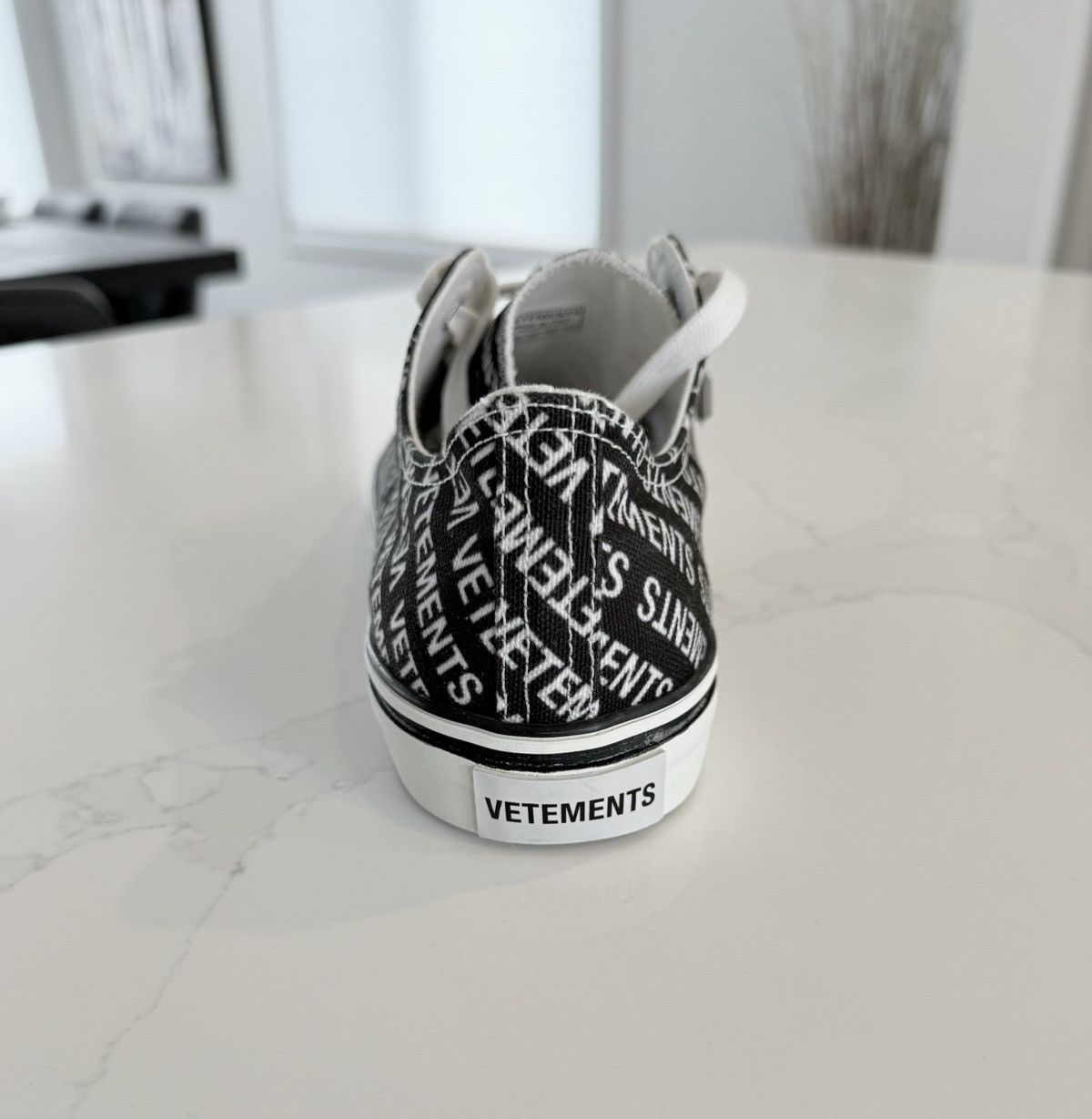 Vetements New FW18 Phase 2 Monogram CTN Low Top Canvas Sneakers 42 Size US 8.5 / EU 41-42 - 12 Thumbnail