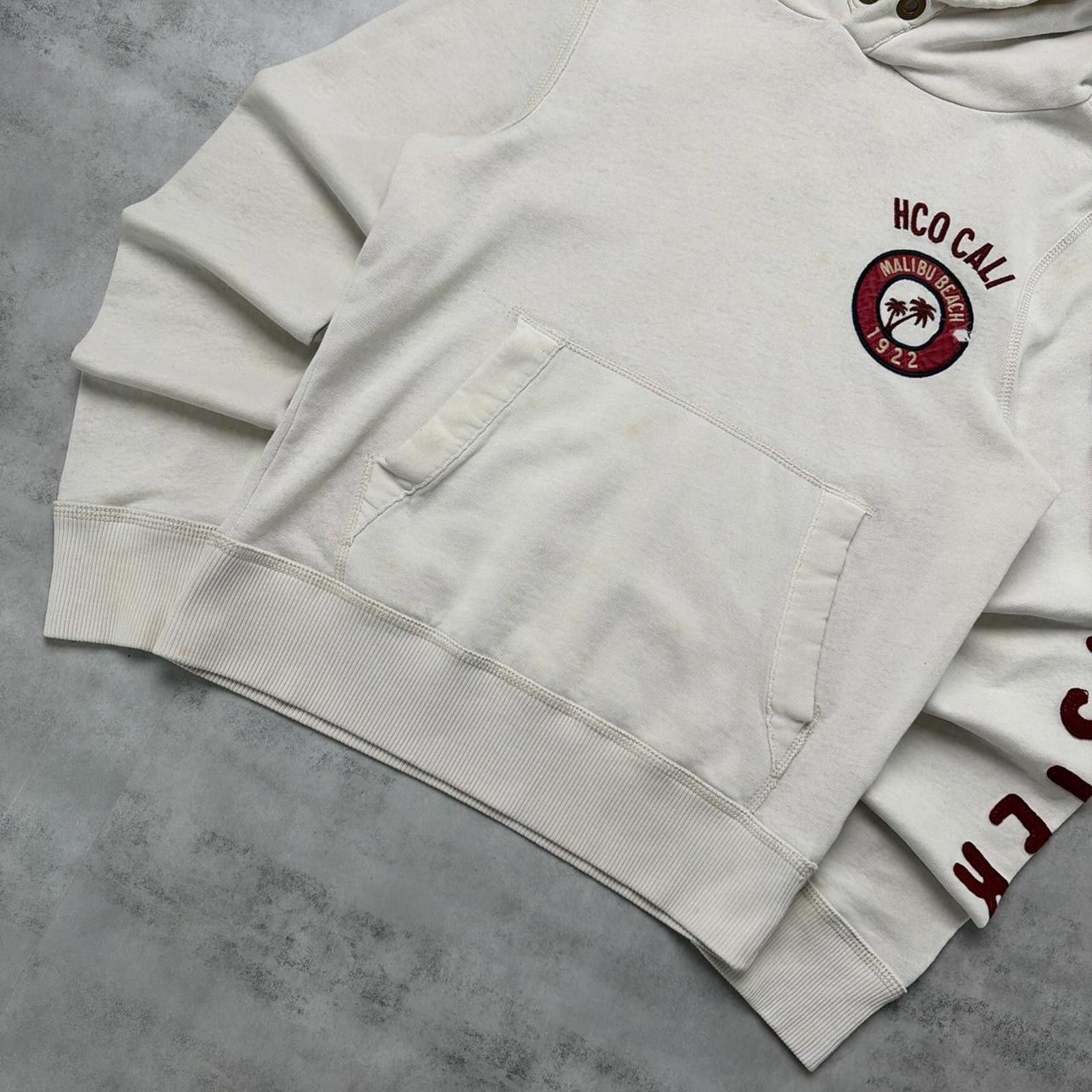 Other Y2K White Hollister Surf Grunge Distressed Hoodie Size S / US 4 / IT 40 - 4 Thumbnail