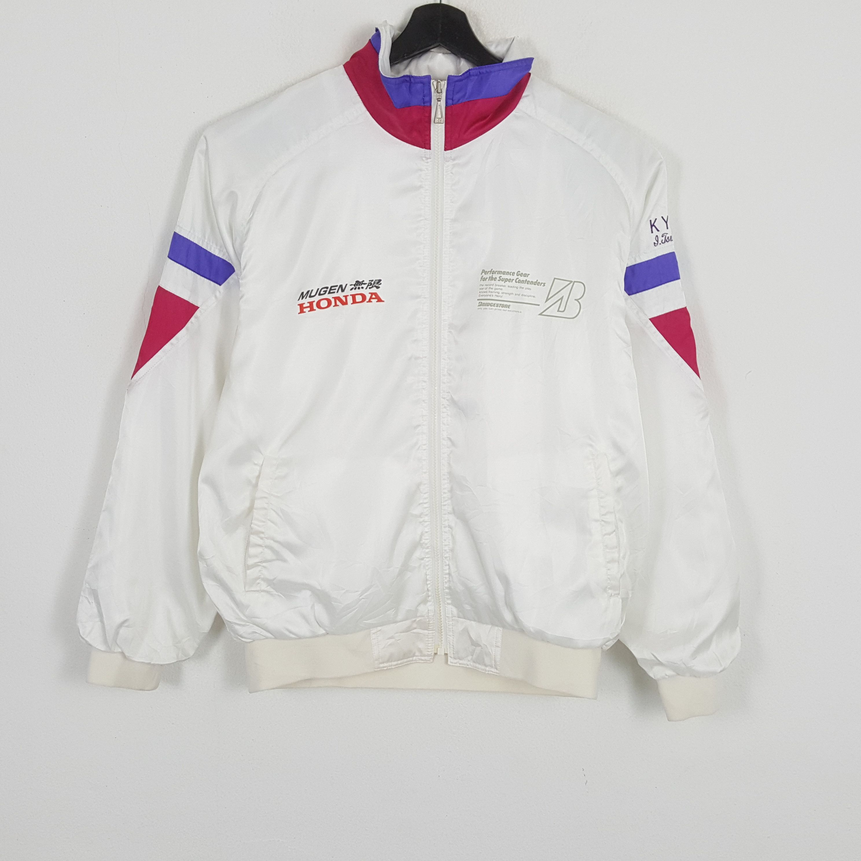 Vintage BRIDGESTONE X MUGEN HONDA Custom Art Jacket Size US XL / EU 56 / 4 - 3 Thumbnail