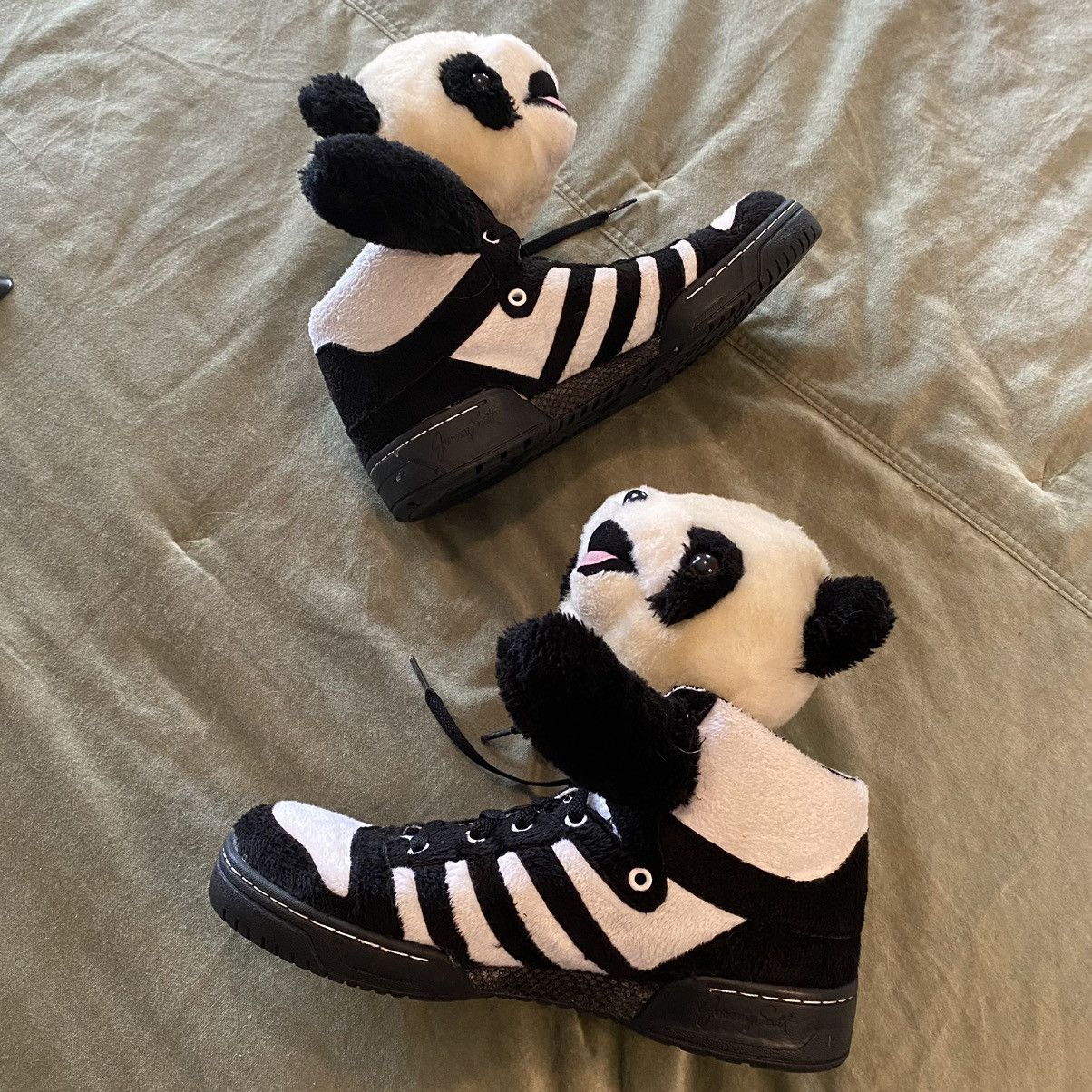 Adidas Jeremy Scott Adidas Jeremy Scott Panda Sneakers Grailed