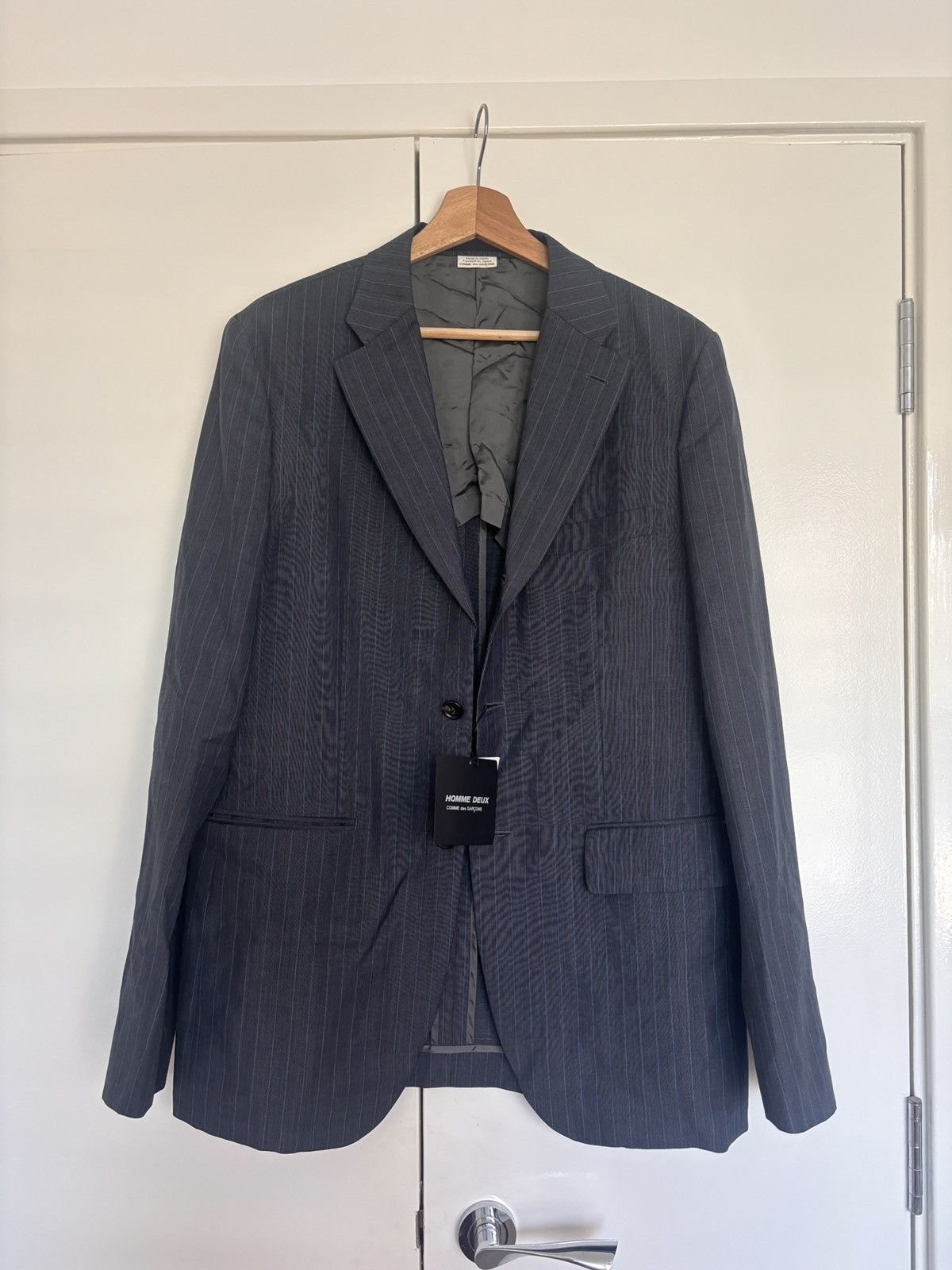 Comme des Garcons × Comme des Garcons Homme Deux CDG Homme Deux Wool Blazer BNWT (SS15) Made in Japan Size 38R - 1 Thumbnail