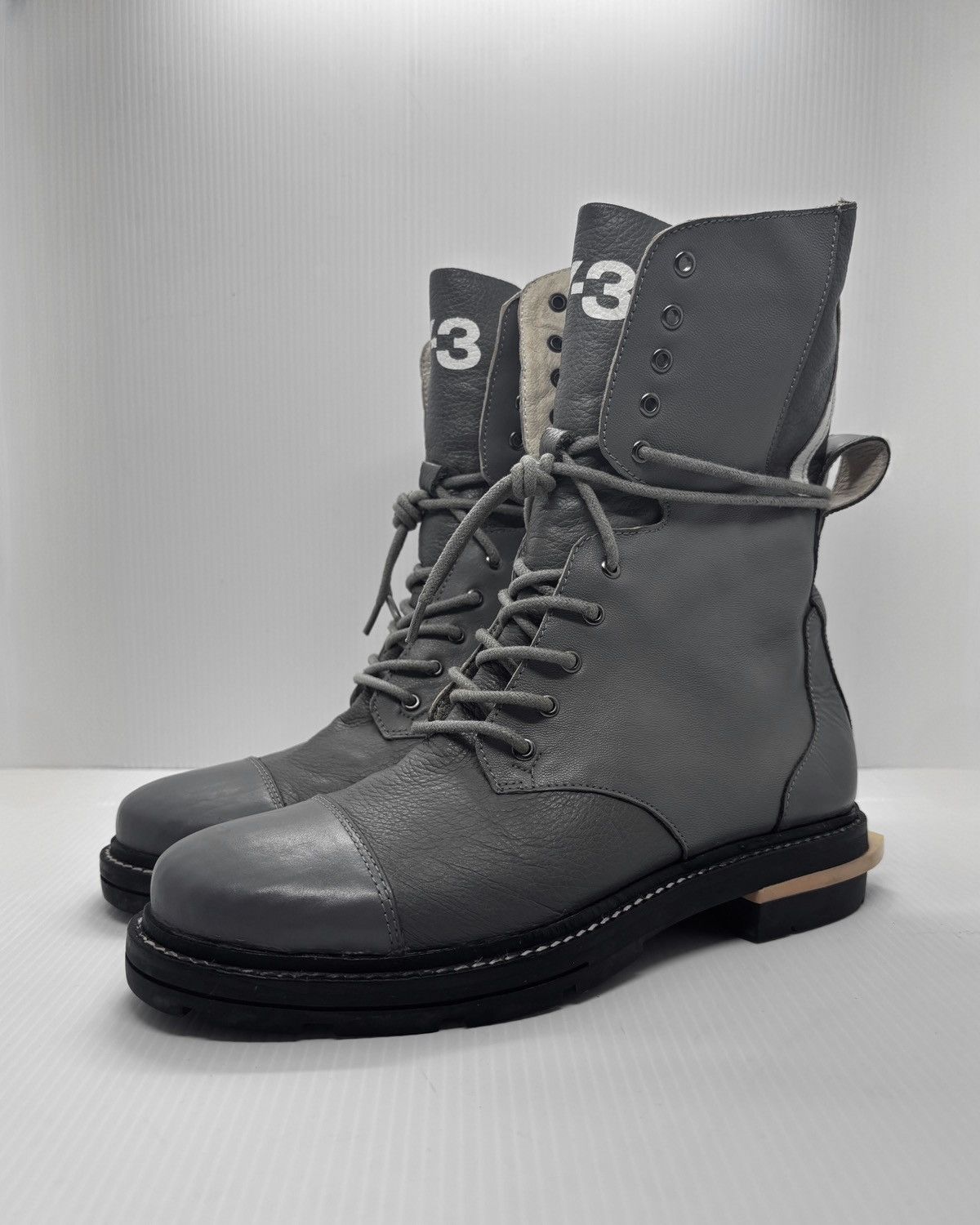 Y-3 Aw2012 Three Striped Combat Boots Size US 7.5 / EU 40-41 - 3 Thumbnail