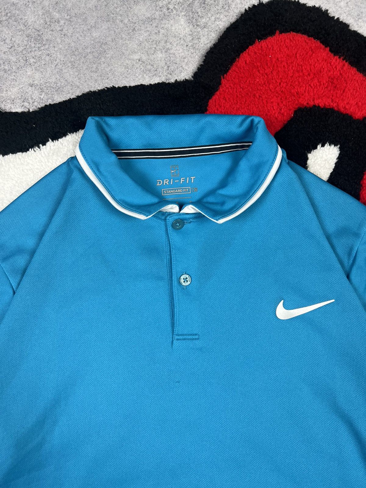 Nike Nike Court Tennis Dri-Fit Blue Polo Shirt Size US L / EU 52-54 / 3 - 8 Thumbnail
