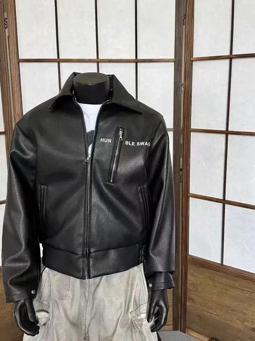 Japanese Brand Vintage Street Punk Aged PU Leather Jacket Coat Size US M / EU 48-50 / 2 - 2 Thumbnail