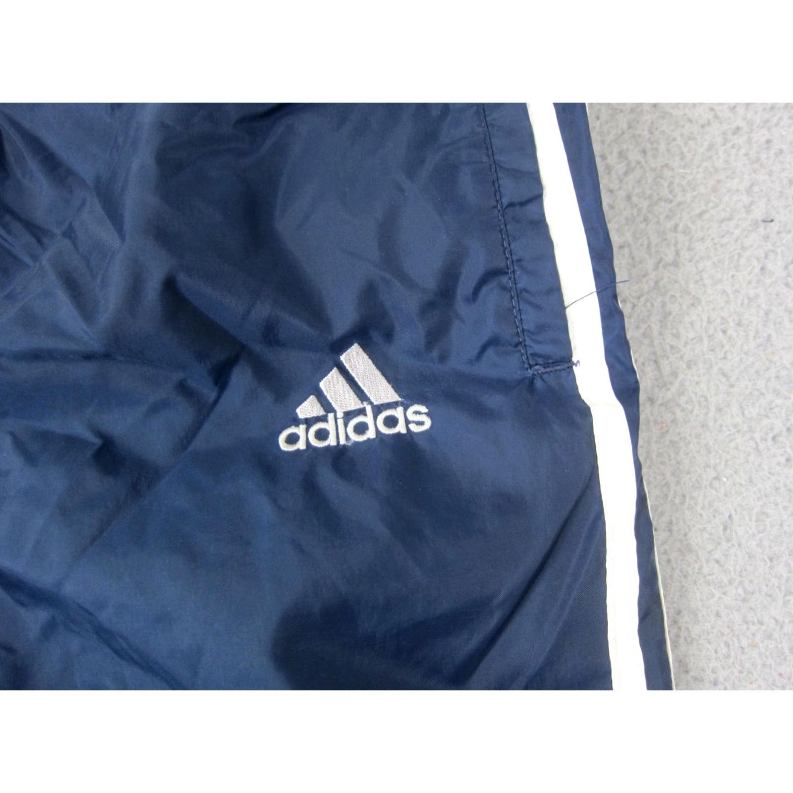 Adidas VINTAGE adidas Track Pants Mens L Blue 3 Stripes Windbreaker Zip Elastic Waist 90s Activewear Shirts? Size US 33 - 3 Thumbnail