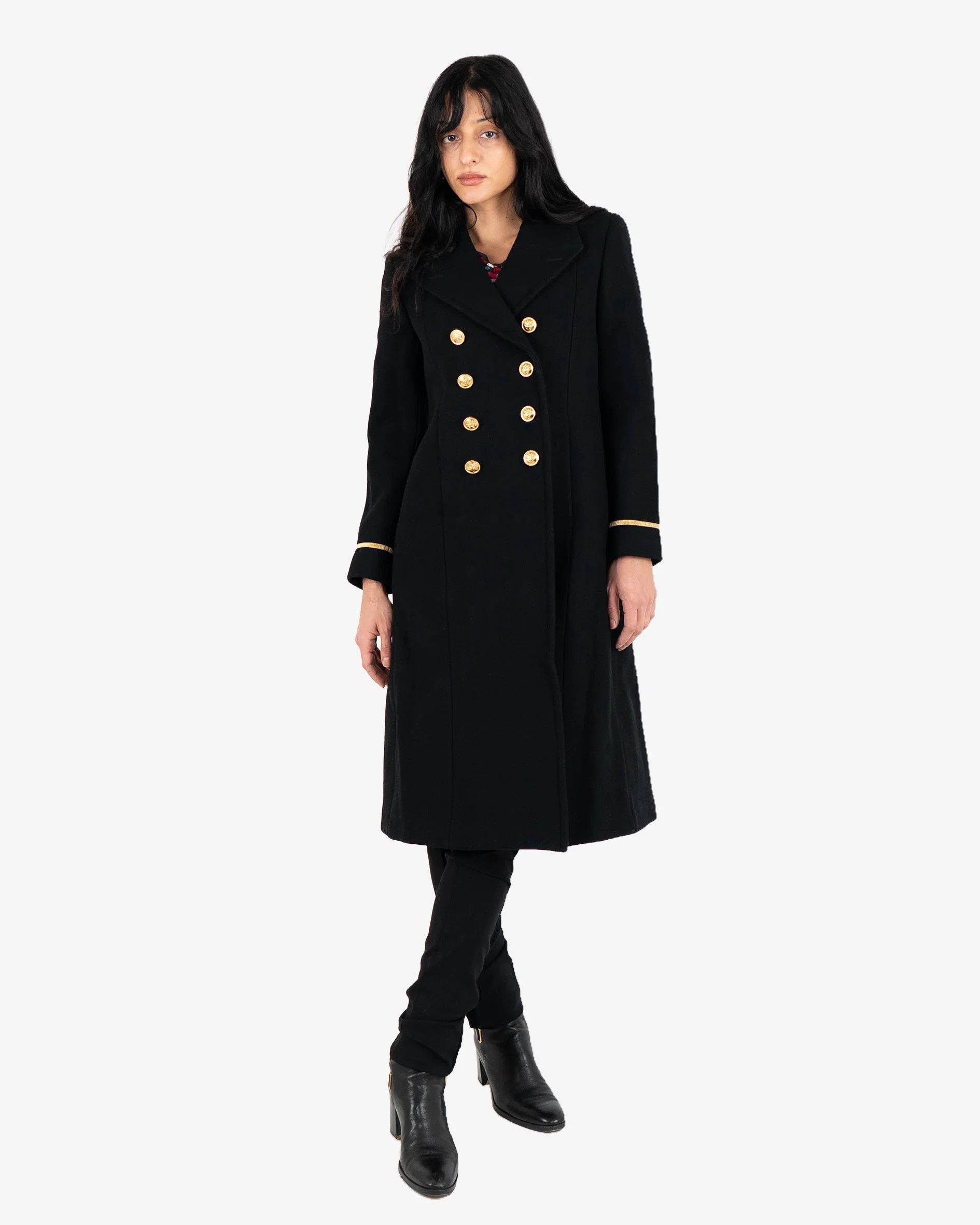 Saint Laurent Paris Palladium Officier Coat Women's (FW16) Size XS / US 0-2 / IT 36-38 - 9 Thumbnail