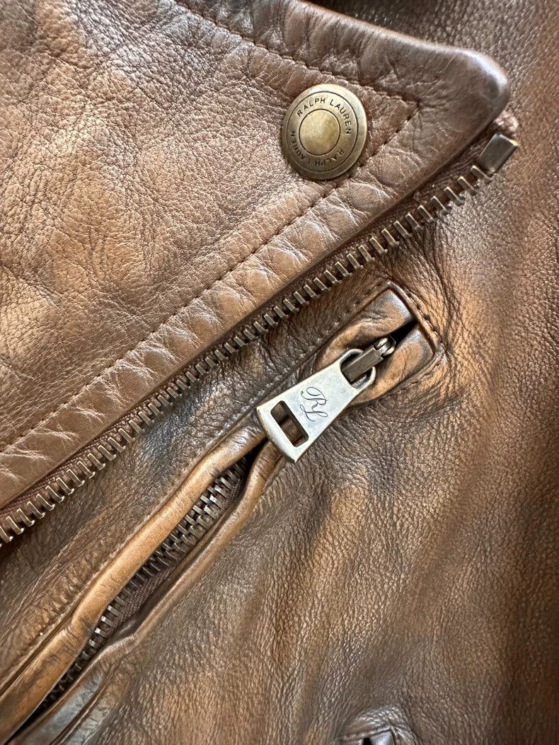 RRL Ralph Lauren RRL Ralph Lauren Italian Lockleaf leather men's motorcycle Size US XL / EU 56 / 4 - 6 Thumbnail