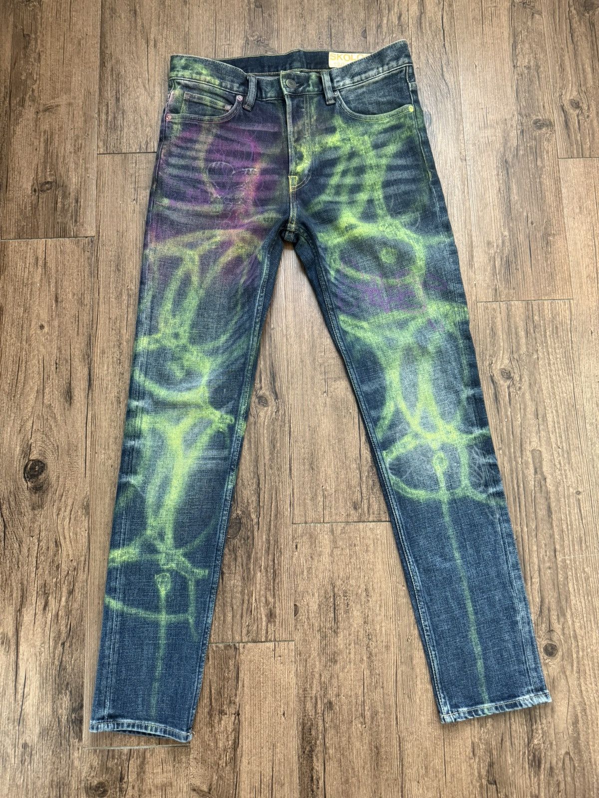 Skoloct Skoloct graffiti painted jeans Size US 32 / EU 48 - 1 Thumbnail