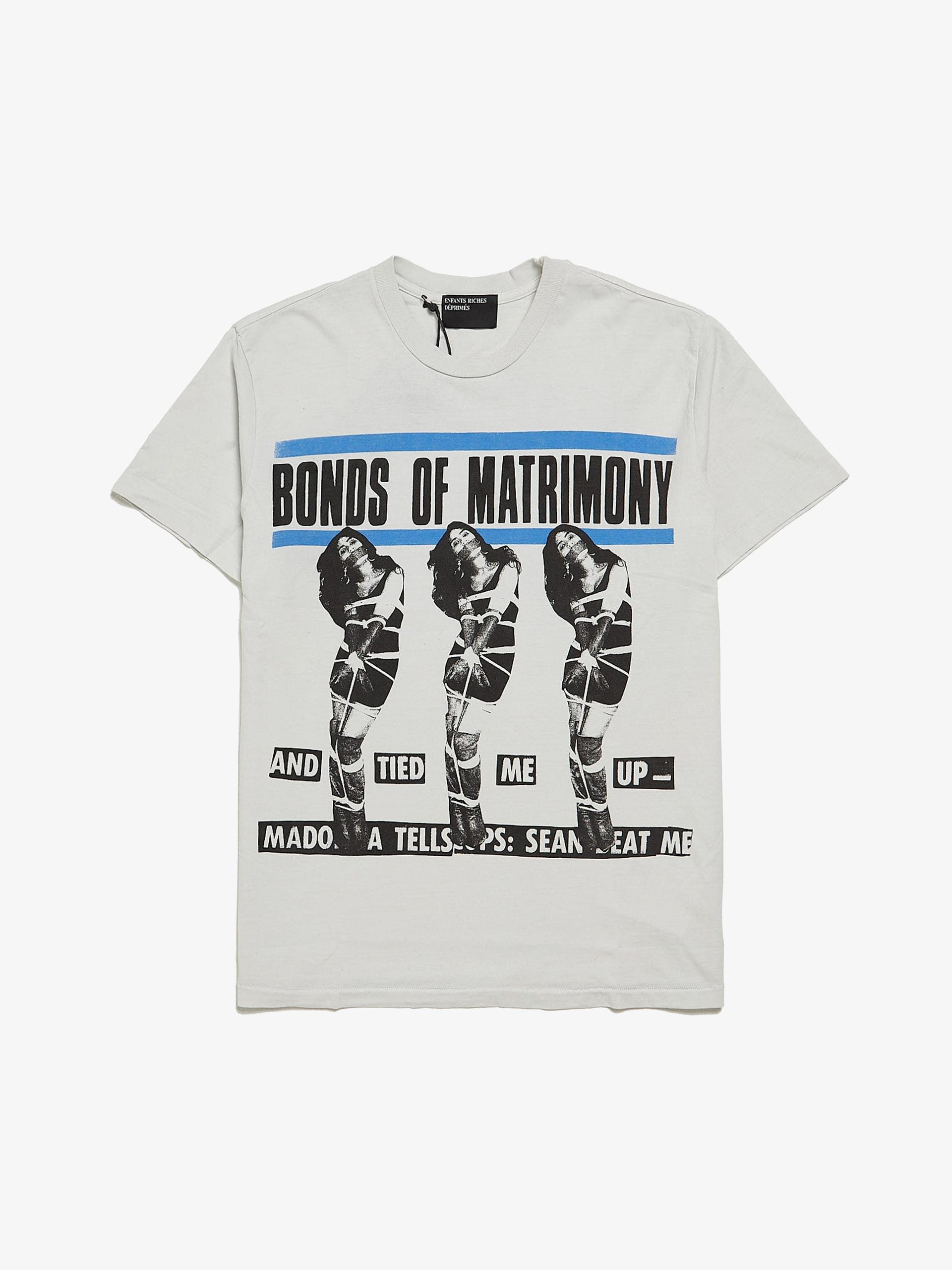 Enfants Riches Deprimes White Madonna Bound Logo Printed T-shirt Size US S / EU 44-46 / 1 - 1 Thumbnail