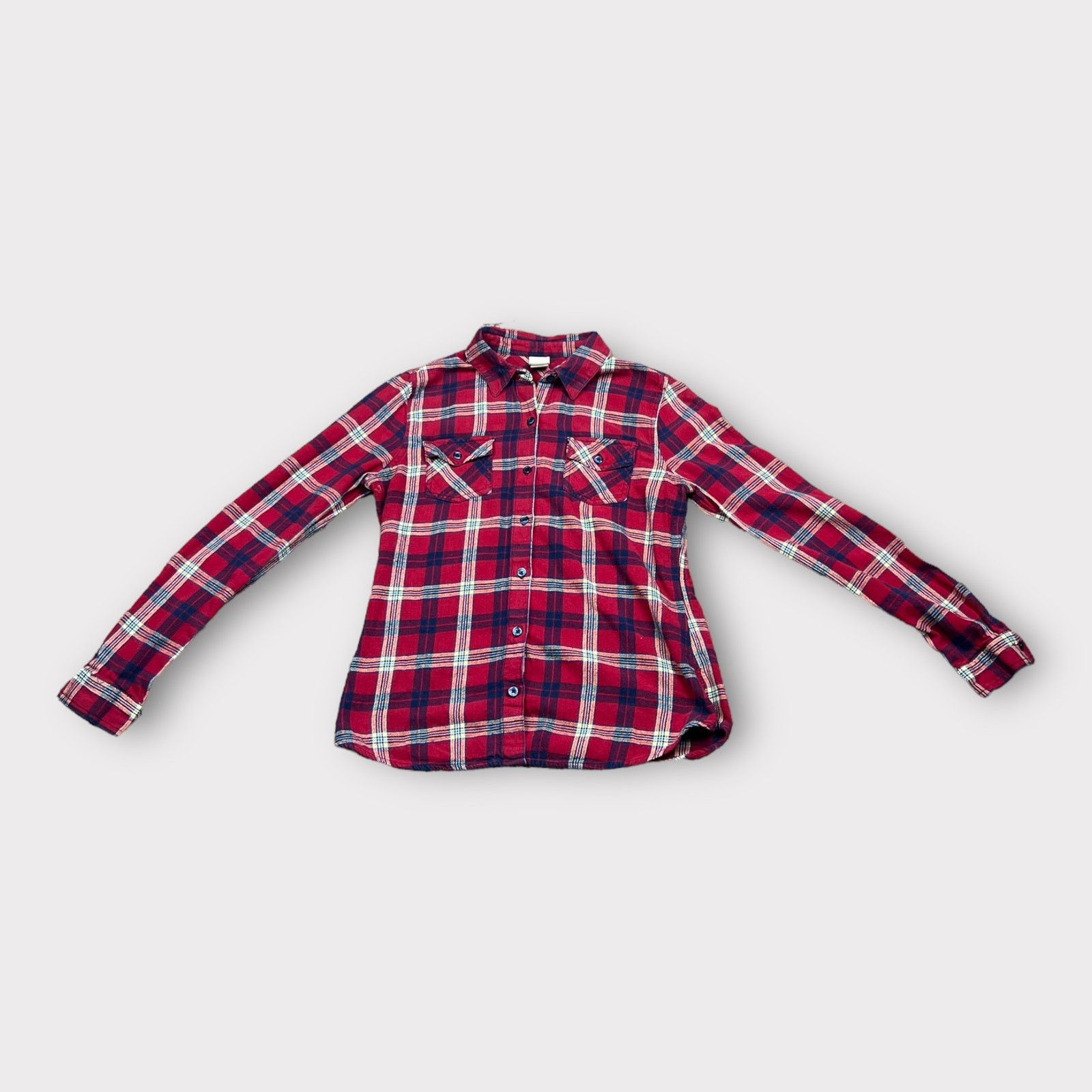 Vintage Mossimo Supply Co. Vintage Flannel | Red and Blue Size L / US 10 / IT 46 - 11 Thumbnail