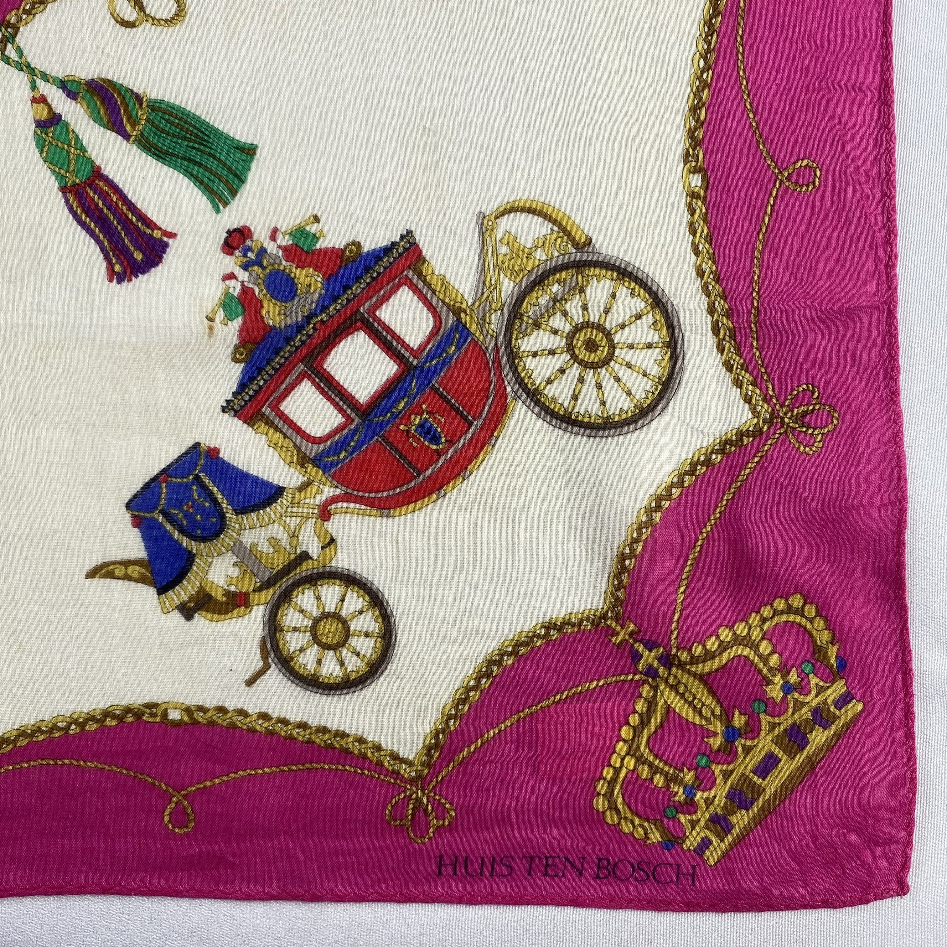 Vintage Huis Ten Bosch Handkerchief / Neckerchief / Bandana-P1114 Size ONE SIZE - 3 Thumbnail