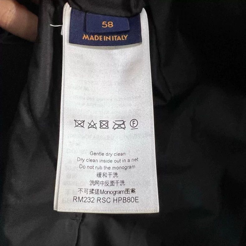 Louis Vuitton Louis Vuitton Black old flower split leather down jacket 25 Size US XXL / EU 58 / 5 - 5 Thumbnail