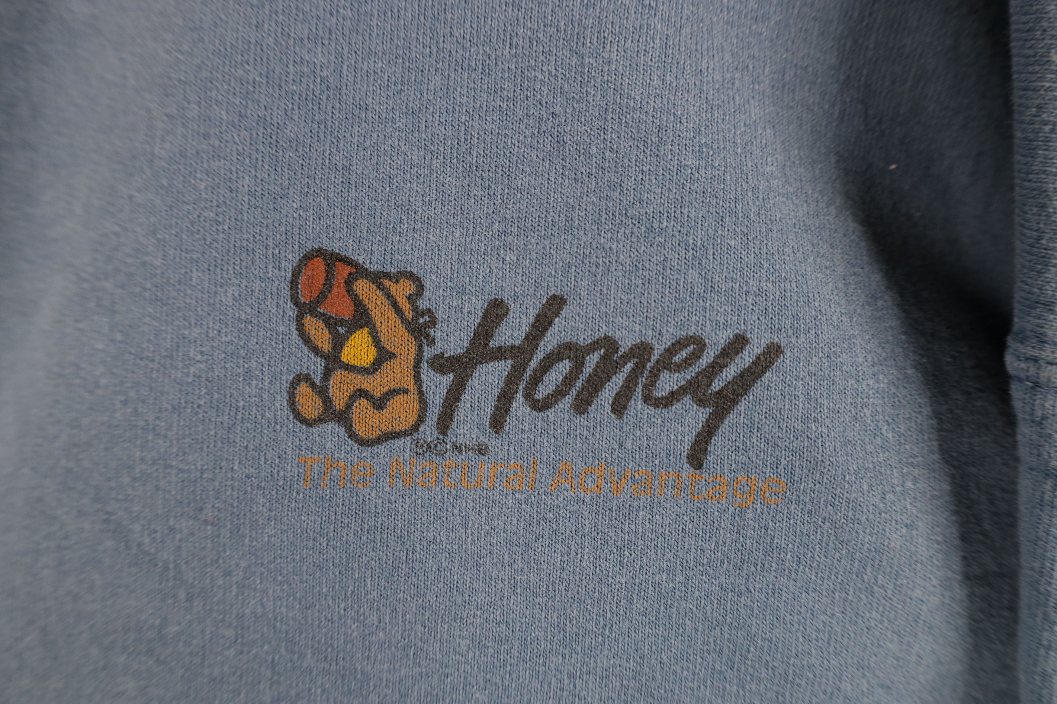 Vintage Vintage 90s Streetwear The Nature Advantage Sweatshirt Blue Size US XL / EU 56 / 4 - 4 Thumbnail