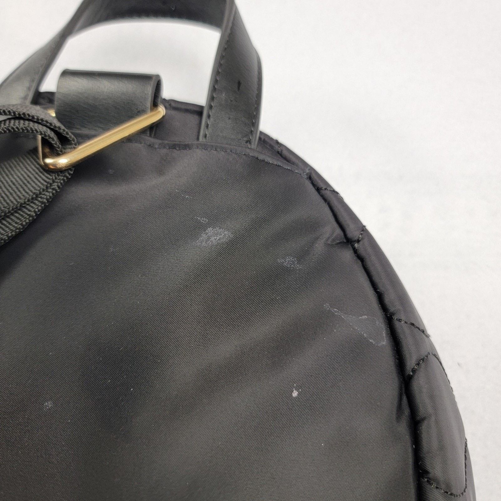 Tommy Hilfiger Tommy Hilfiger Backpack Womens Black Quilted Mini Bag Nylon Size ONE SIZE - 6 Thumbnail