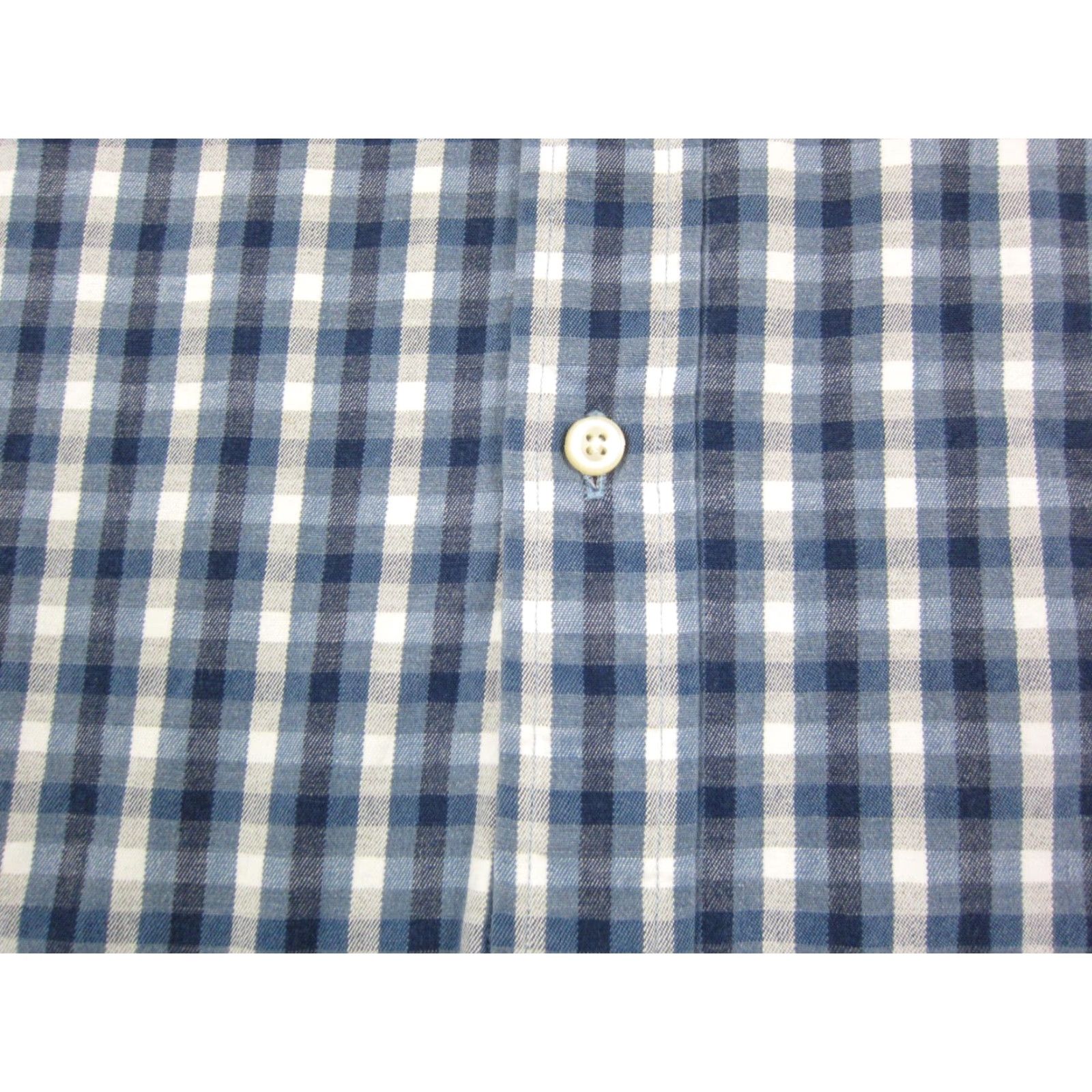 Lands' End VINTAGE Lands' End Shirt Men XL Blue Check Button-Up 90s City Classic 90s Mens Long Sleeve Button-Down Collared Size US XL / EU 56 / 4 - 6 Thumbnail