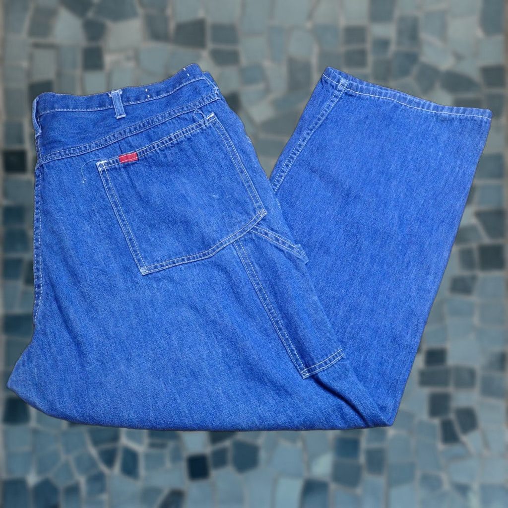 Vintage Vintage Big Smith Painters Pants 40x26 Blue Denim Carpenter Jean USA Union Made Size US 40 / EU 56 - 1 Thumbnail