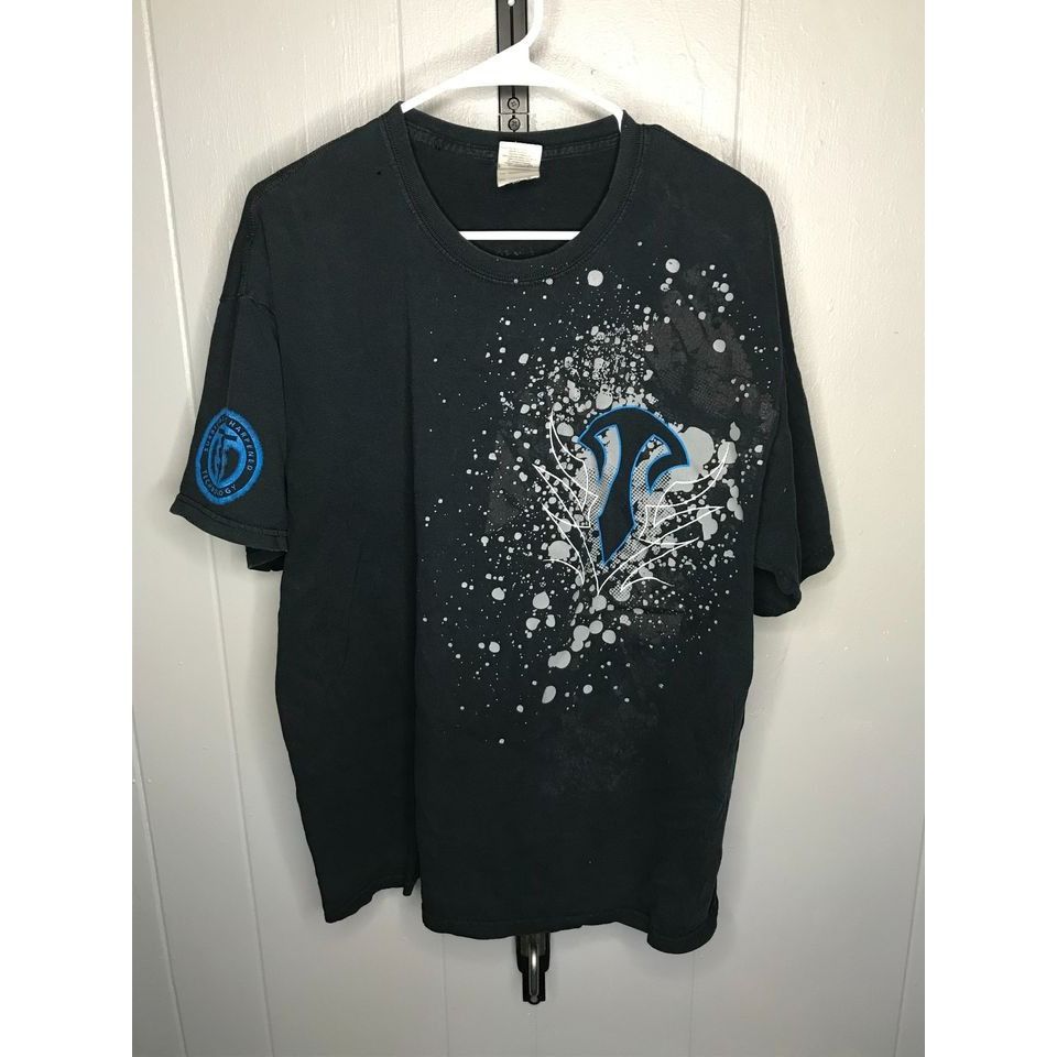 Other Y2K Tro Kar Fishing Grunge Shield Splatter shirt sz XL Size US XL / EU 56 / 4 - 1 Thumbnail