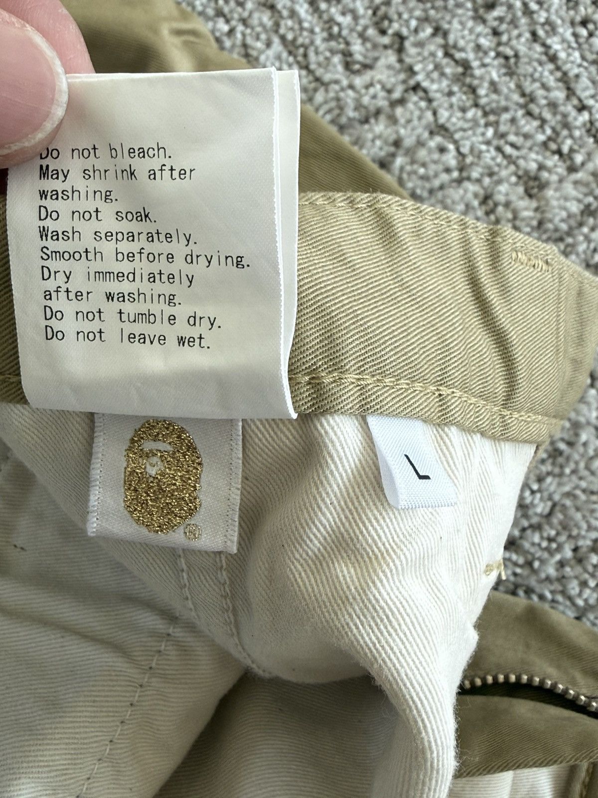 Bape Bape khaki Pants Size US 32 / EU 48 - 5 Thumbnail