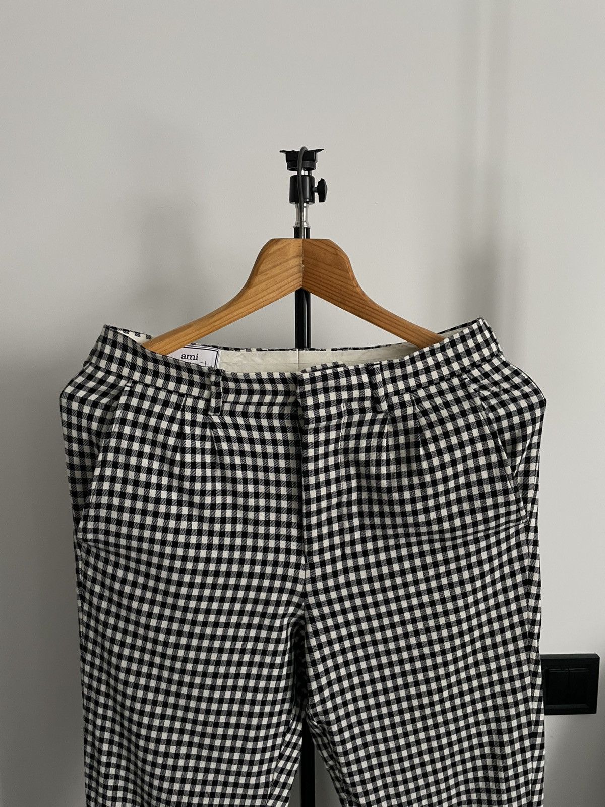 AMI AMI Alexandre Mattiussi Black/White Pants Size 25" / US 0 / IT 36 - 4 Thumbnail
