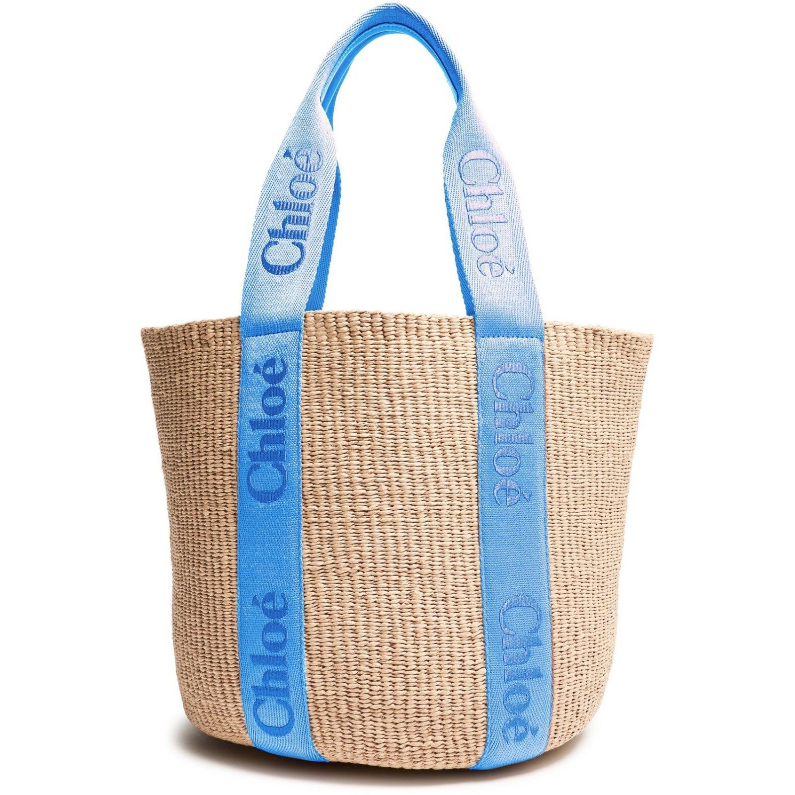Chloe Chloe Large Basket Tote Ashes Blue Bag New Size ONE SIZE - 1 Thumbnail