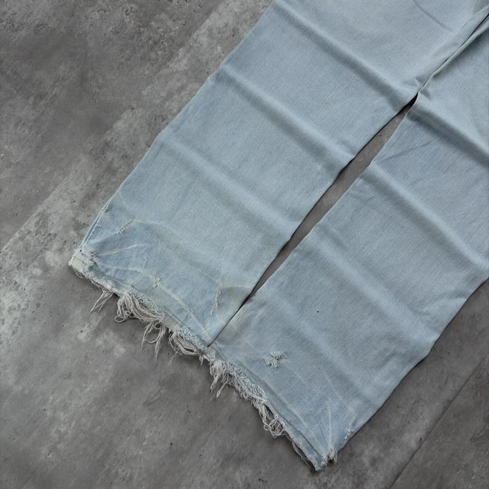 Aeropostale Y2K Light Wash Aeropostale Grunge Loose Skater Denim Jeans Size US 34 / EU 50 - 4 Thumbnail