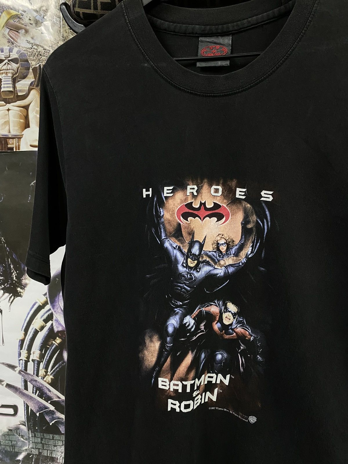 Vintage Vintage 90’s Batman & Robin Movie T-Shirt Size Medium Size US M / EU 48-50 / 2 - 2 Thumbnail
