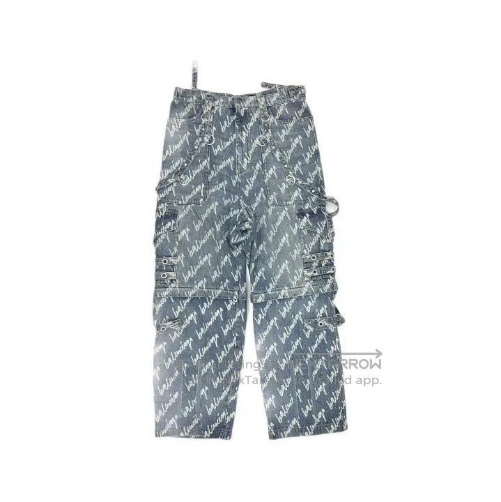 Balenciaga Balenciaga Blue Wide-Leg Denim Pants for Men. Size US 32 / EU 48 - 1 Thumbnail