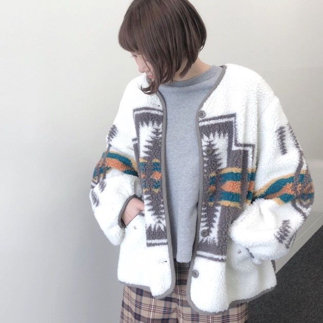 Native × Pendleton PENDLETON x CAROLINA GLASER BOA QUILTED BLOUSON Size ONE SIZE - 1 Thumbnail