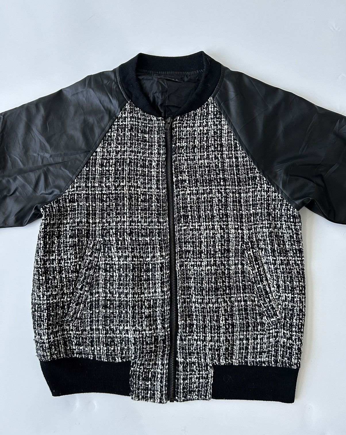 Japanese Brand FAUX LEATHER BOMBER JACKET Size XS / US 0-2 / IT 36-38 - 3 Thumbnail