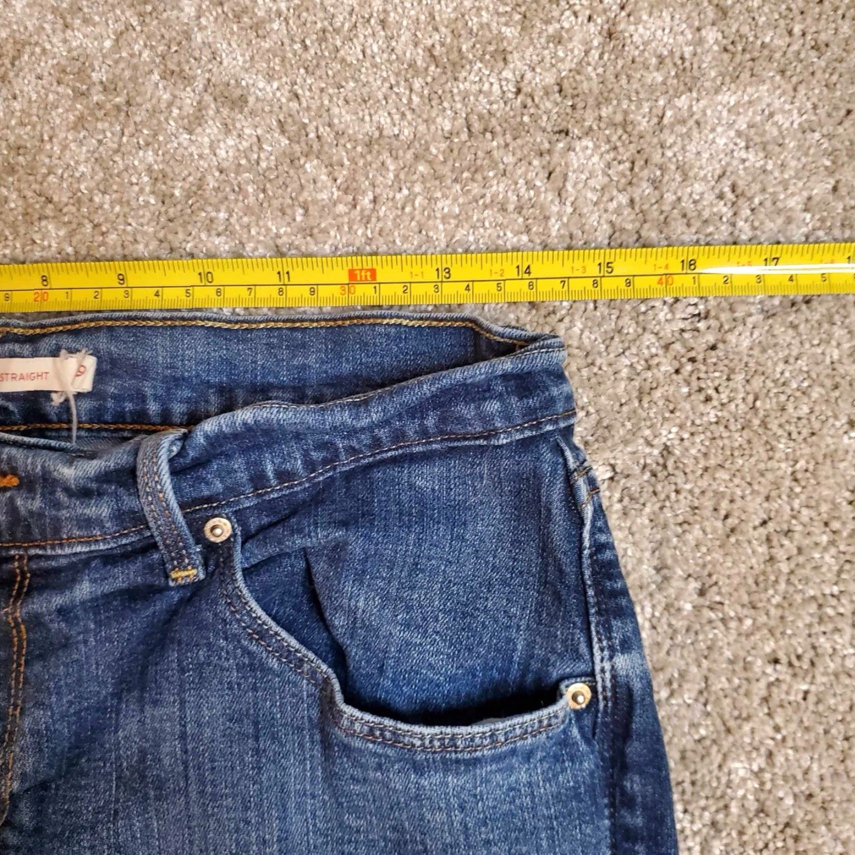 Levi's Levi's 505 Jeans Mens 30x30 Medium Wash Distressed Work Denim Blue Classic American Size US 30 / EU 46 - 4 Thumbnail