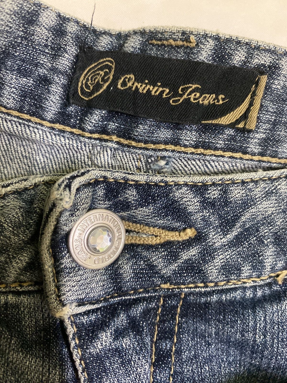 Japanese Brand Flared ORIRIN JEANS Embroidered Hysteric Glamour Style Size US 28 / EU 44 - 13 Thumbnail