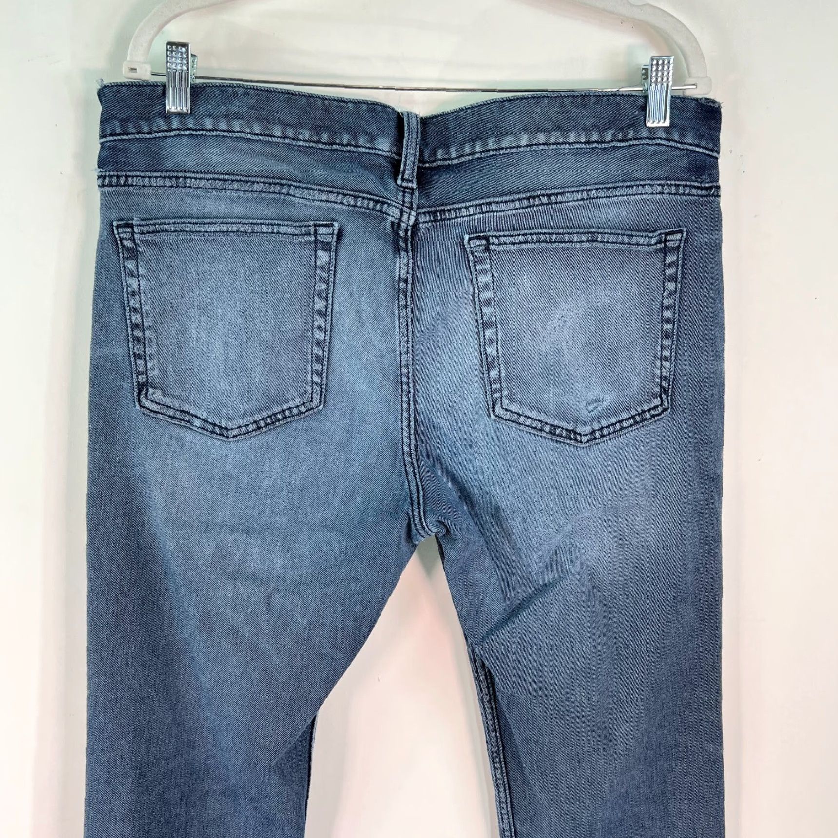 Denime Marc Allison Womens Mid Rise Slim Straight Fit Blue Denim Jeans Size 36X32 Size 25" / US 0 / IT 36 - 3 Thumbnail