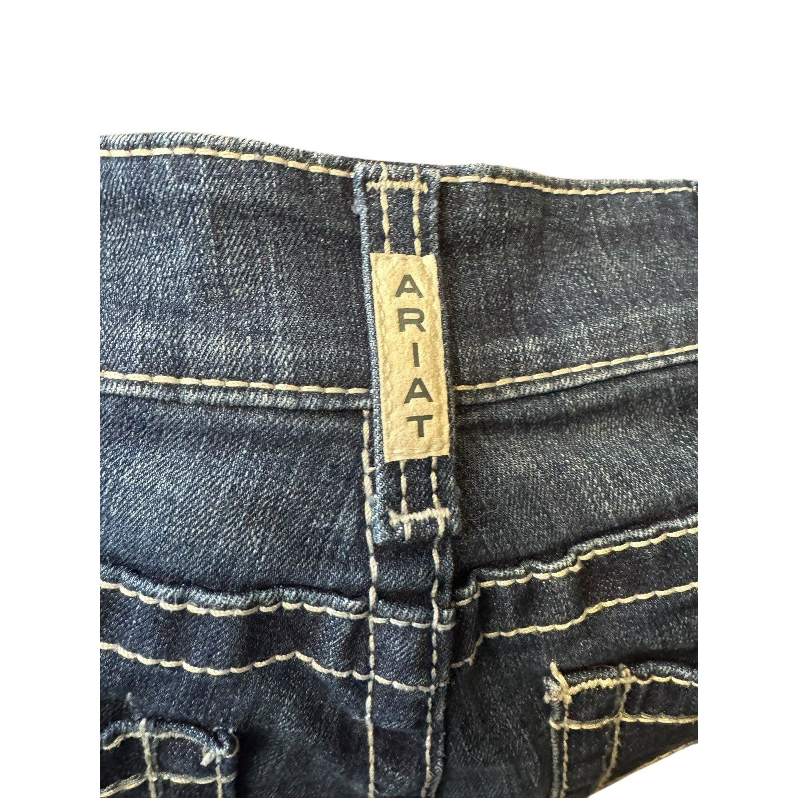 Ariat Ariat Stretch Bootcut Whipstitch Jeans Western Cowboy Rodeo Size 28" / US 6 / IT 42 - 7 Thumbnail