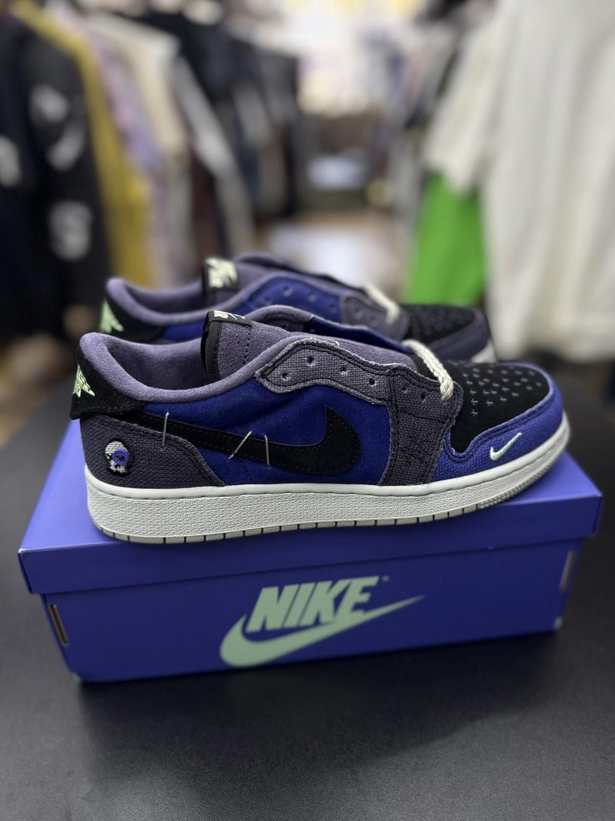 Jordan Brand 7Y Zion Williamson x Air Jordan 1 Retro OG Low Voodoo NEW Size US 7 / EU 40 - 2 Thumbnail