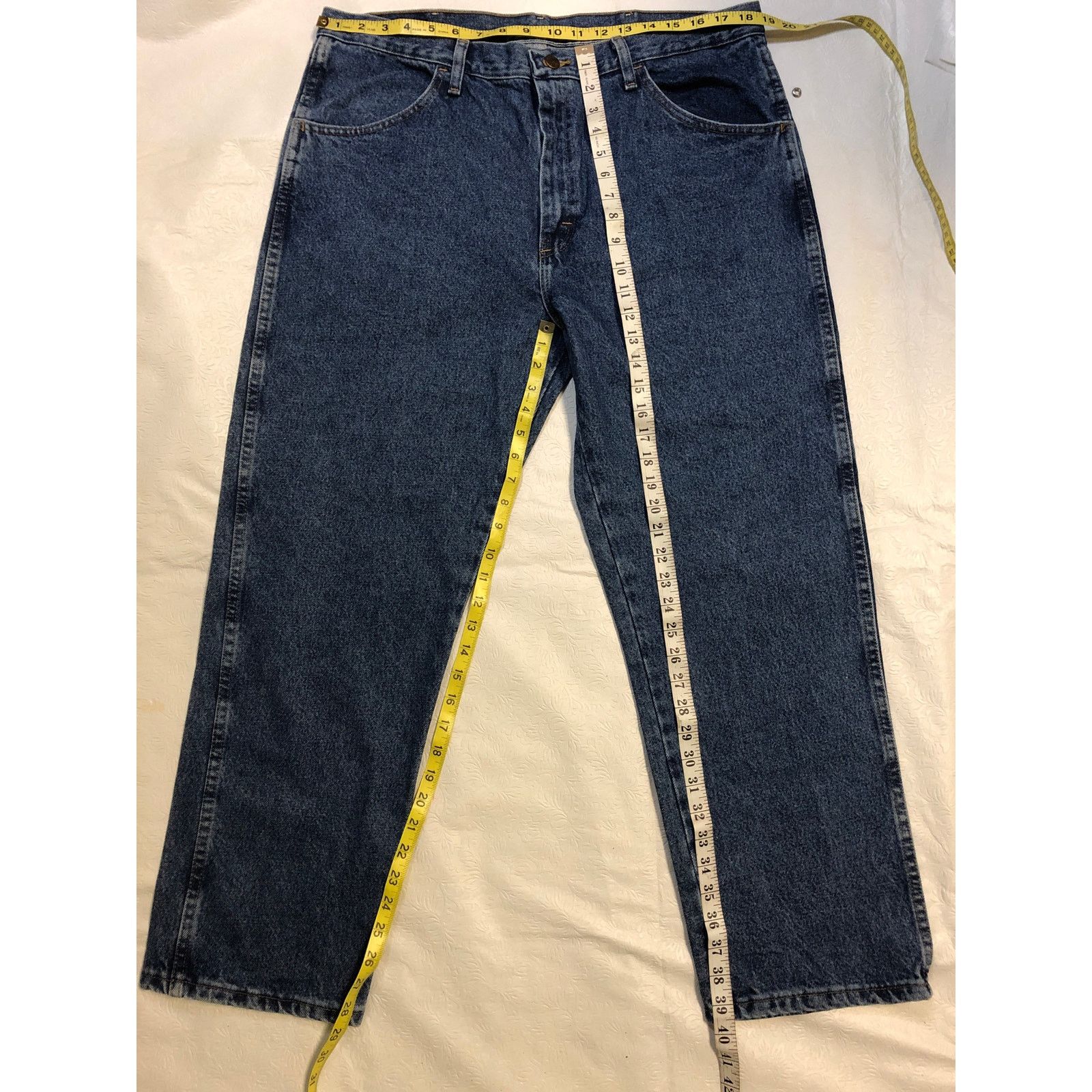 Rustler Mens blue denim rustler jeans Size US 38 / EU 54 - 4 Thumbnail