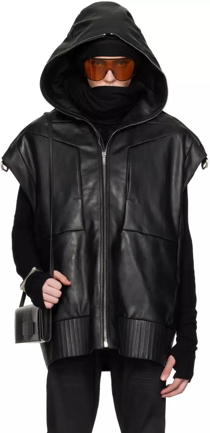 Rick Owens SS/24 Rick Owens Runway Sleeveless Leather Jacket Size US L / EU 52-54 / 3 - 16 Thumbnail