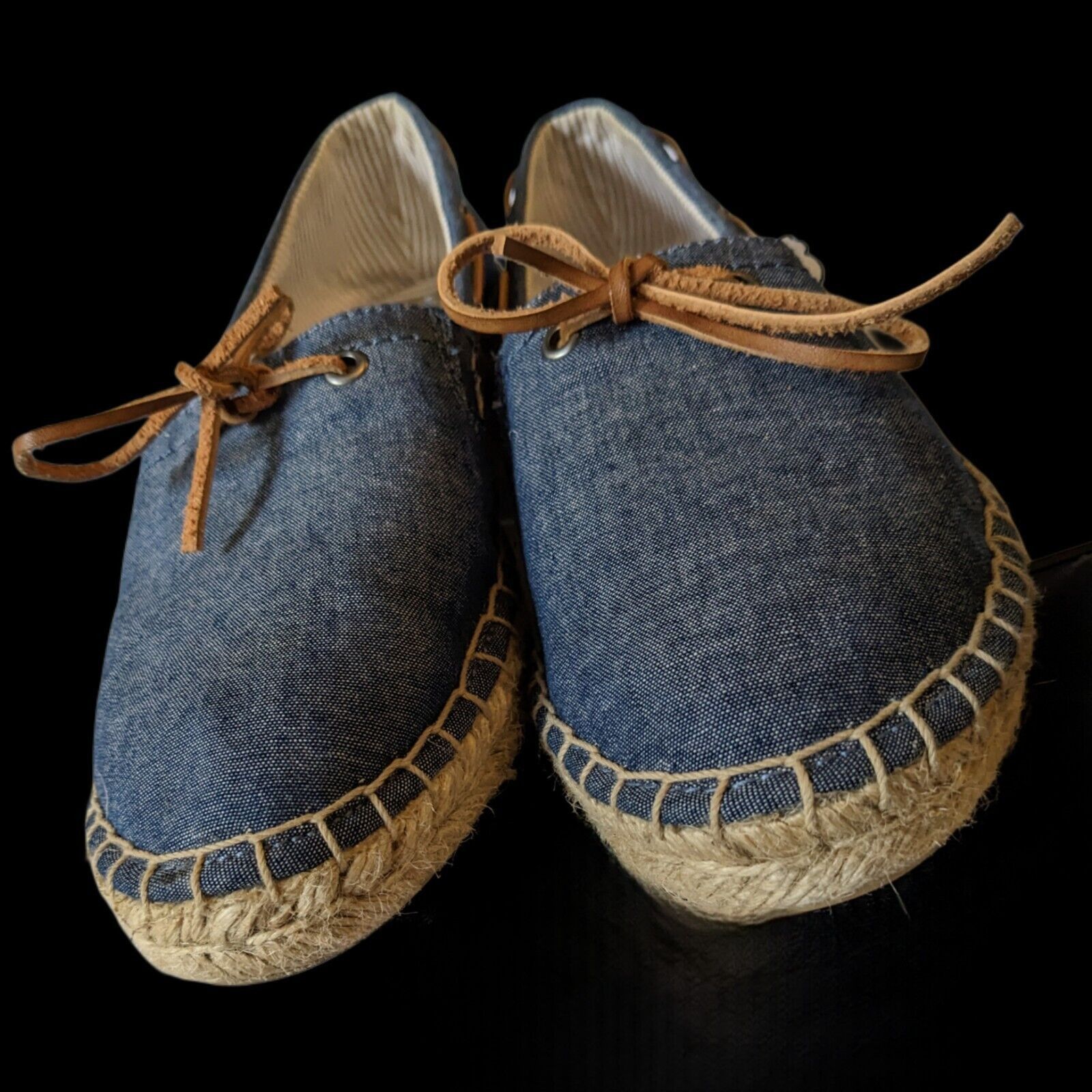 Bass Bass Women's Denim Slip-on Shoes Rope Trim Sneaker Sz 9.5 Size US 9.5 / IT 39.5 - 6 Thumbnail