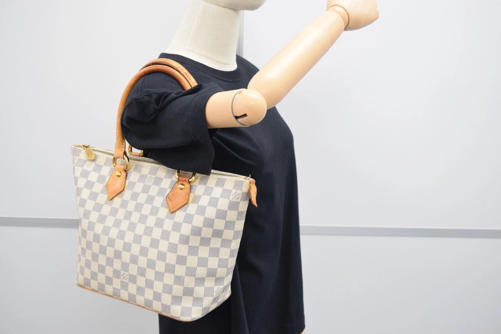 Louis Vuitton Louis Vuitton Saleya PM Damier Azur Canvas Tote Bag N51186 Size ONE SIZE - 2 Thumbnail