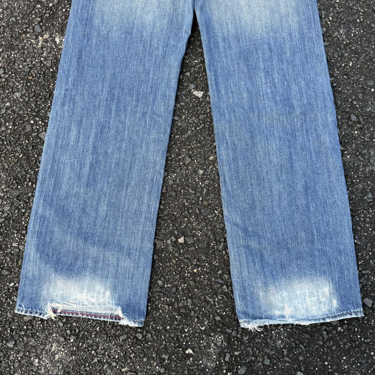 Takeo Kikuchi W35 Vintage takeo kikichi denim jean faded pants Size US 35 - 12 Thumbnail