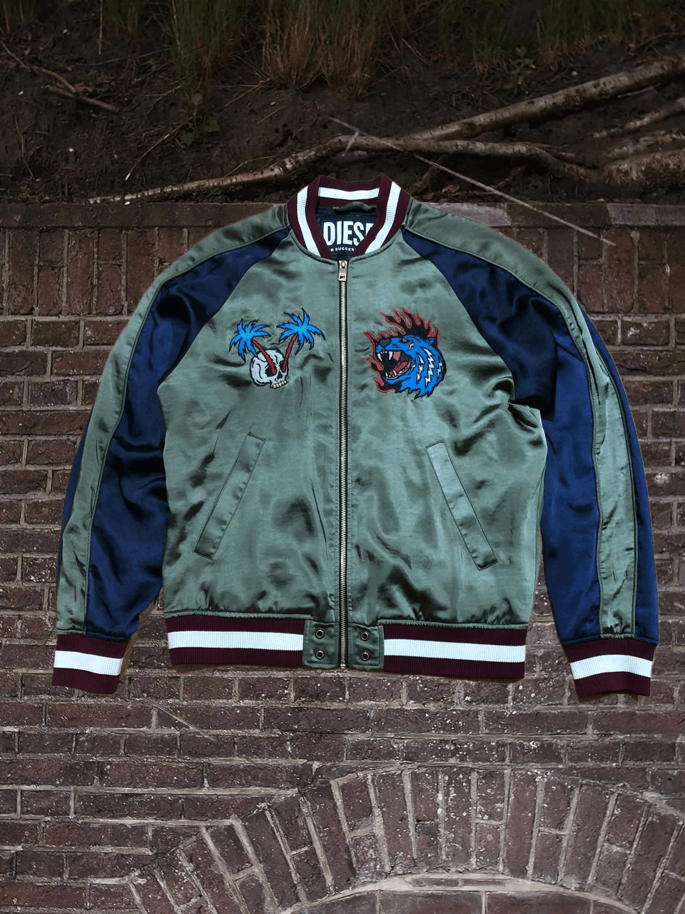 Diesel Men's Vintage Rare Diesel Bomber Jacket Size US M / EU 48-50 / 2 - 1 Thumbnail