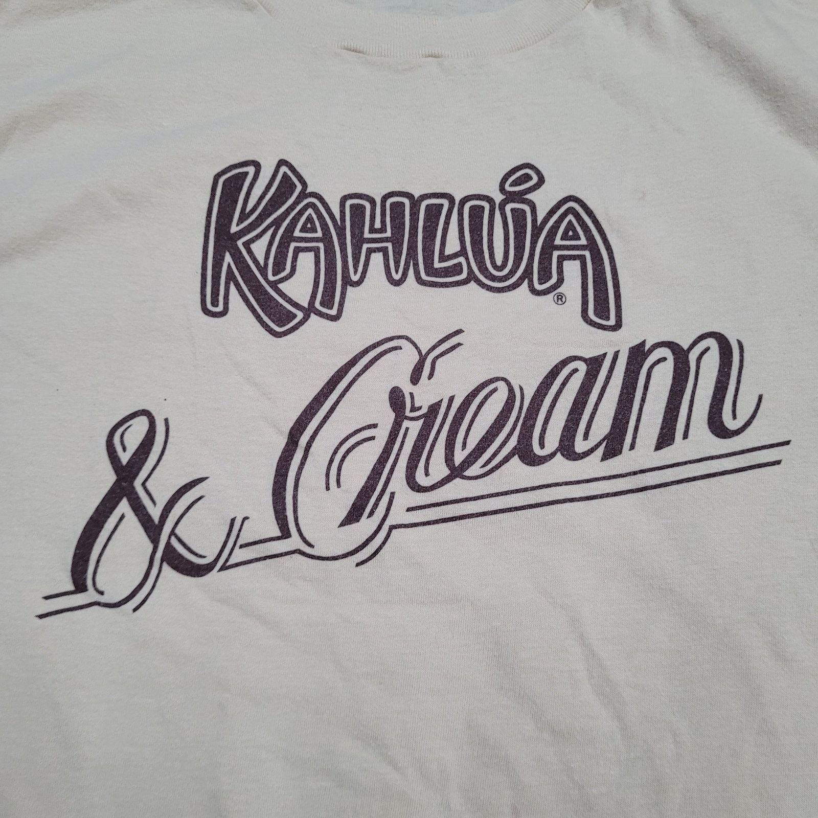Vintage Vintage 80s Kahlua & Cream Promo T-Shirt Mens XS / Womens S Size US XS / EU 42 / 0 - 2 Thumbnail