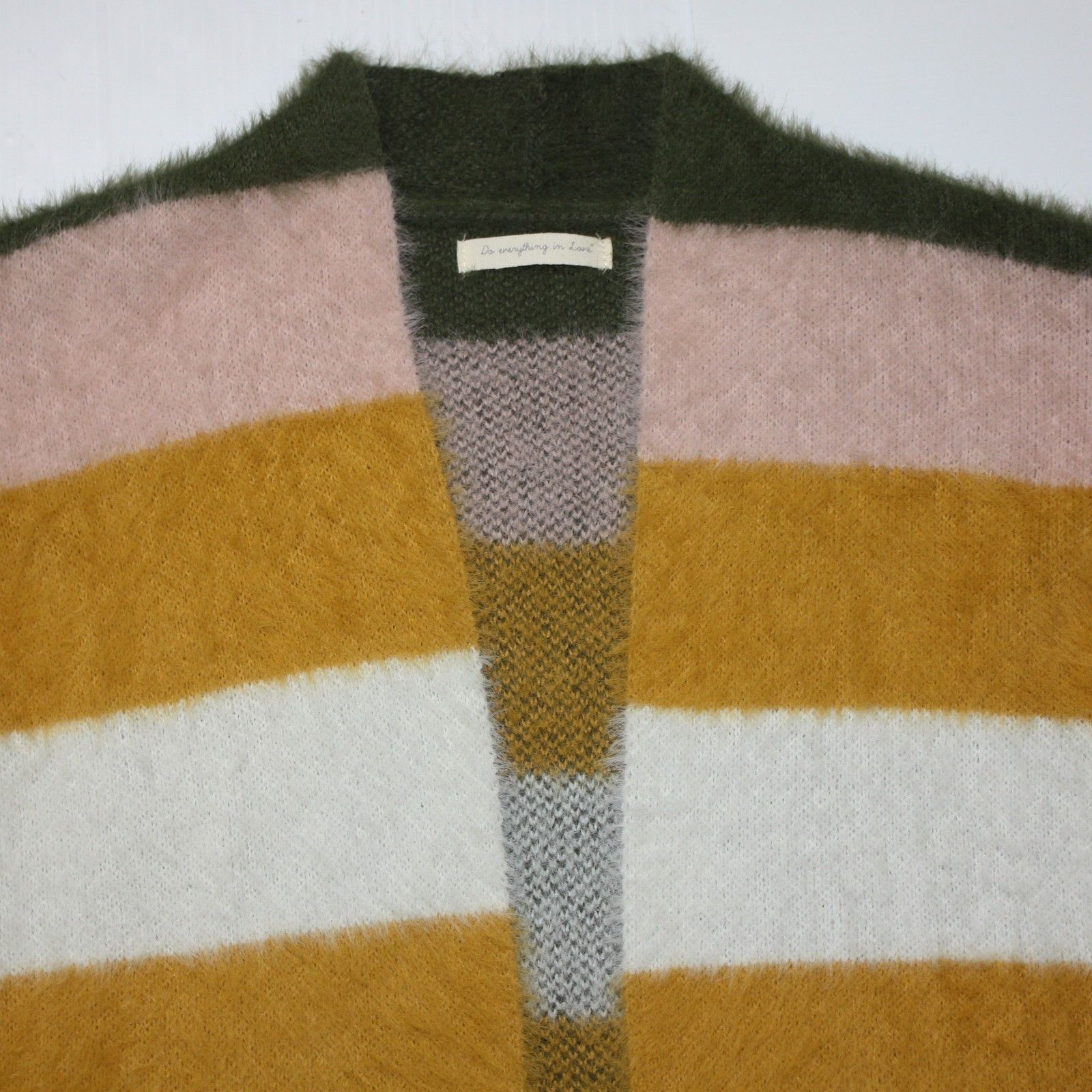 Anthropologie Cozy Striped Duster Kimono Cardigan Sweater in One size OS Size ONE SIZE - 6 Thumbnail