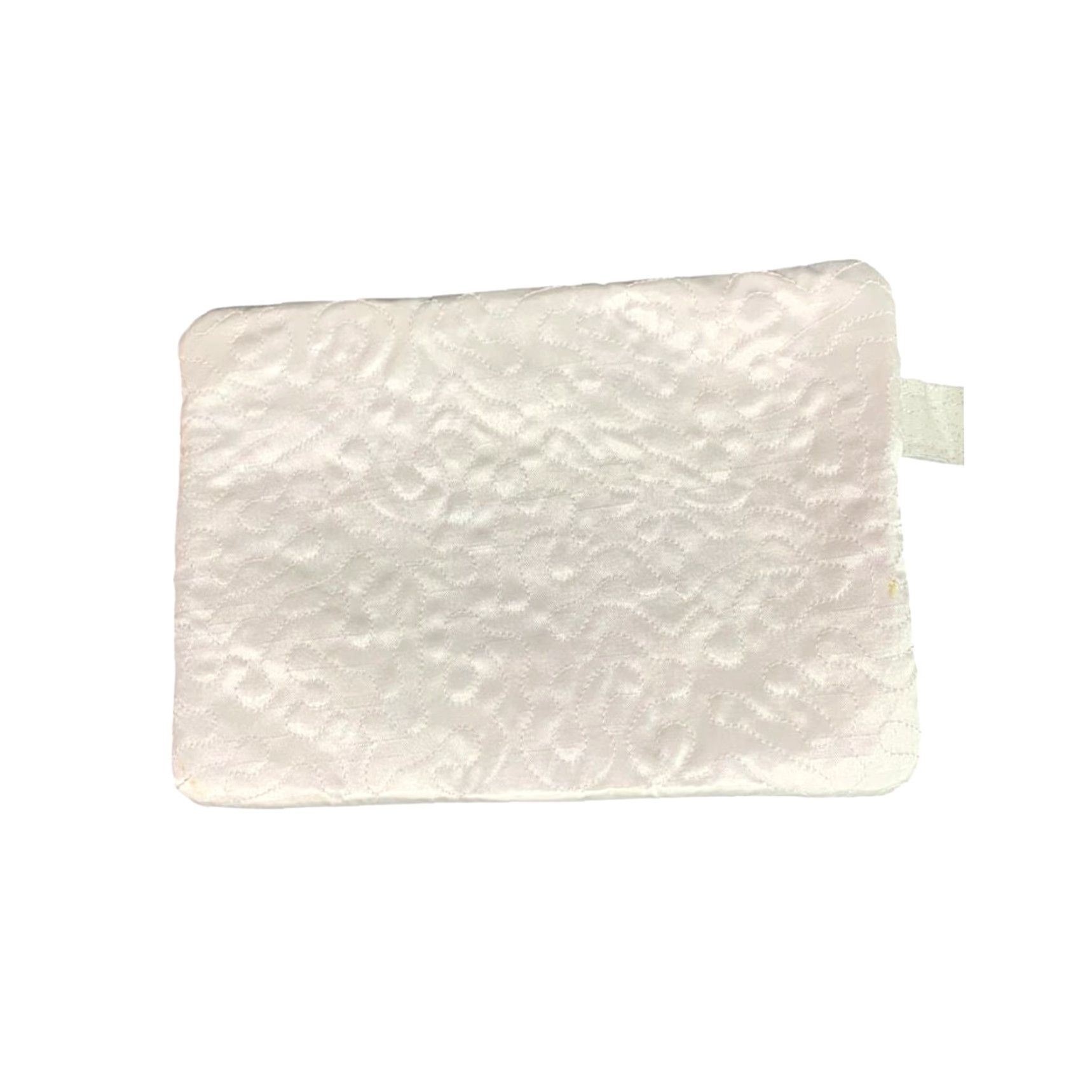 Vintage Unbranded Wallet Women White Satin Bridal Wristlet Purse 7" x 4.75" New Size ONE SIZE - 5 Thumbnail