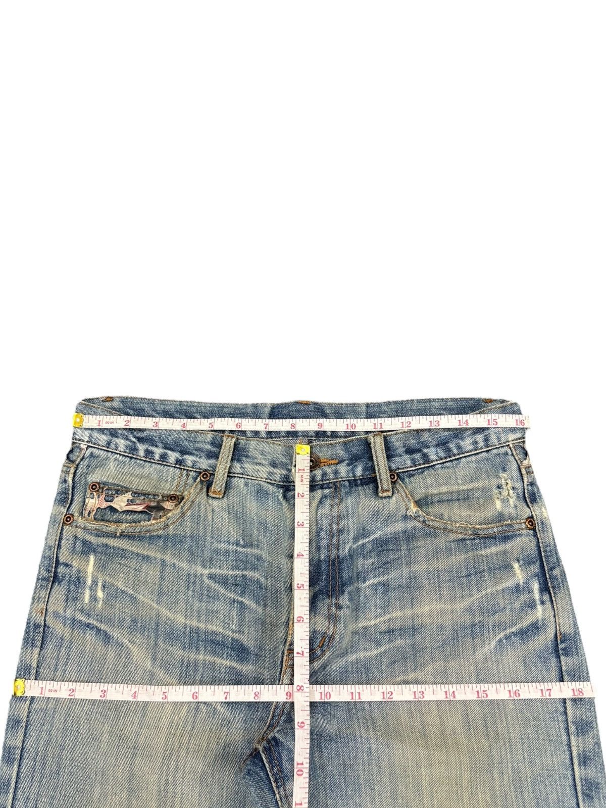 Yasuyuki Ishii Vintage Japanese Brand Mud Wash Distressed Loose Jeans Size US 32 / EU 48 - 6 Thumbnail