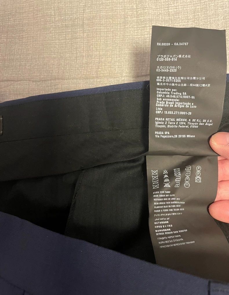 Prada Prada Men's Pants Blue and White Color Block -2505 Size US 44 / EU 60 - 7 Thumbnail