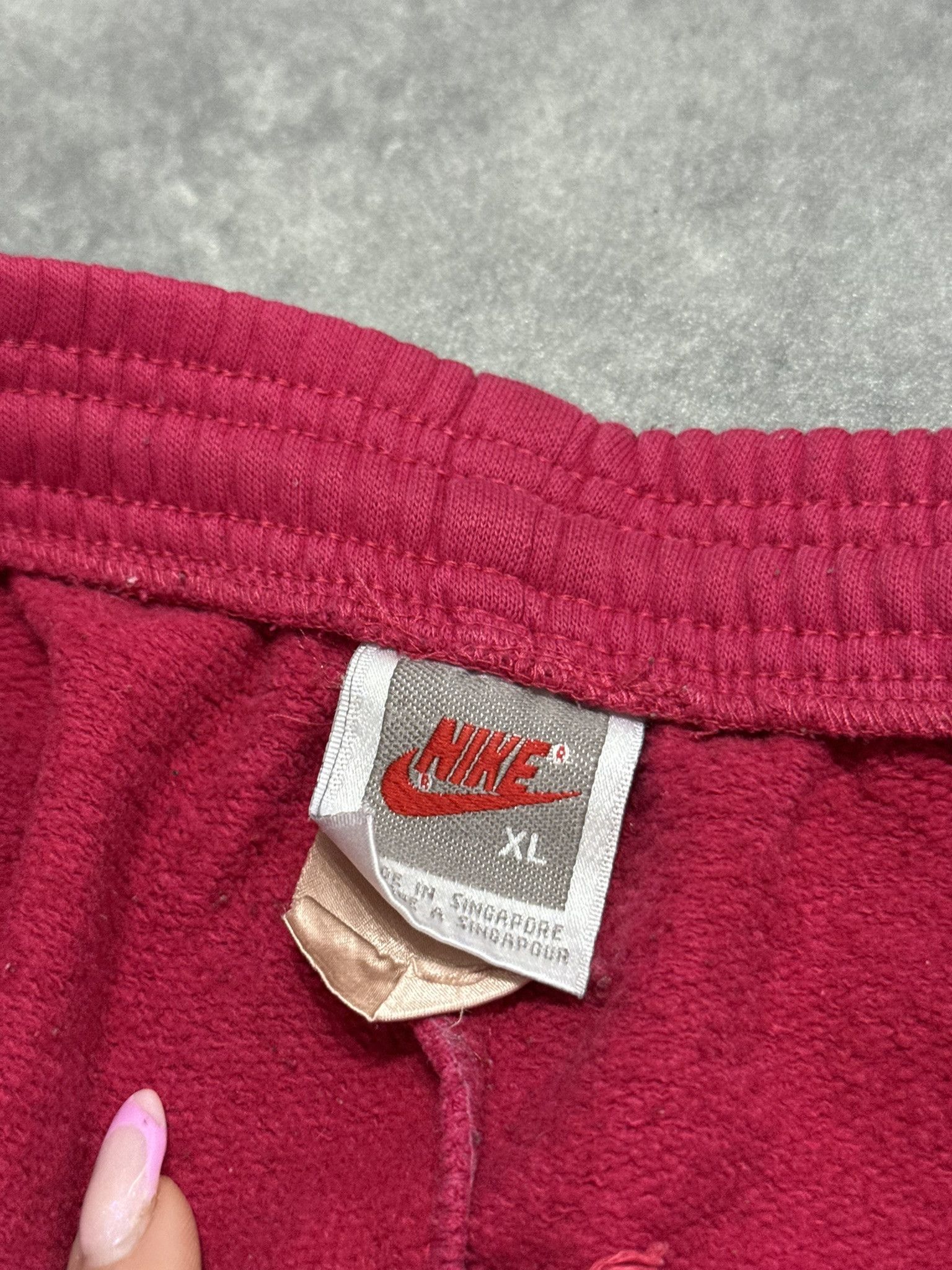 Nike Nike Vintage Pink "Just Do It" Graphic Sweatpants 90s Size US 35 - 8 Thumbnail