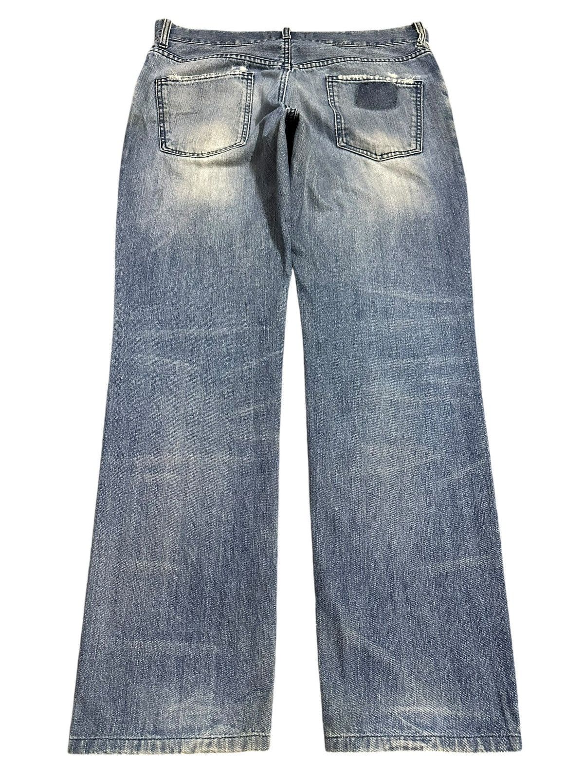Dolce & Gabbana Vintage Dolce & Gabbana Mud Faded Wash Style Distress Jeans Size US 35 - 2 Thumbnail